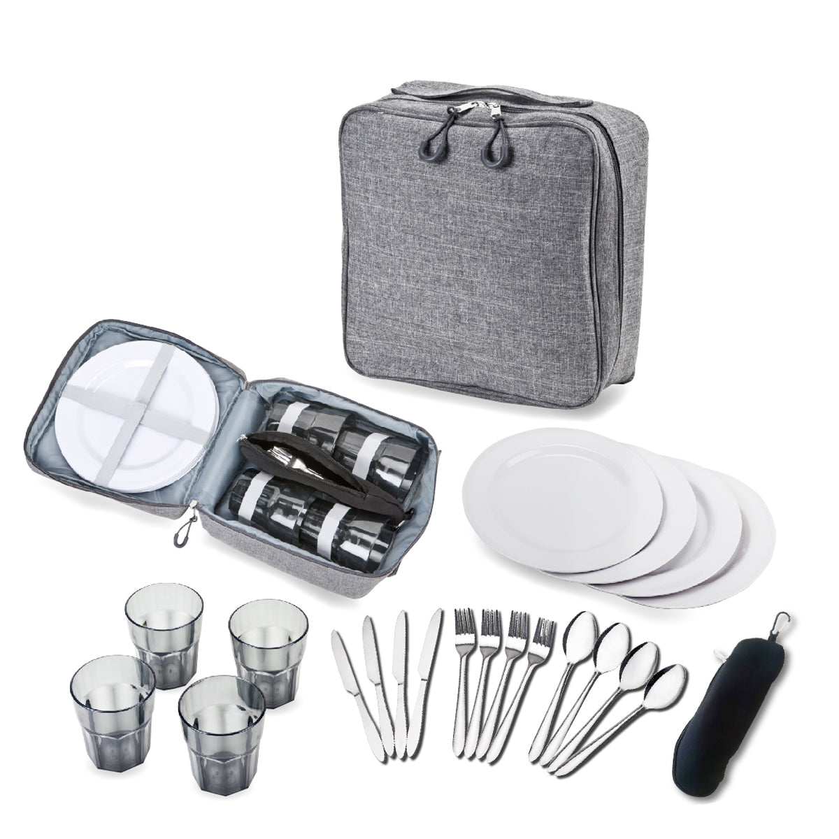 סט כלי אוכל לפיקניק