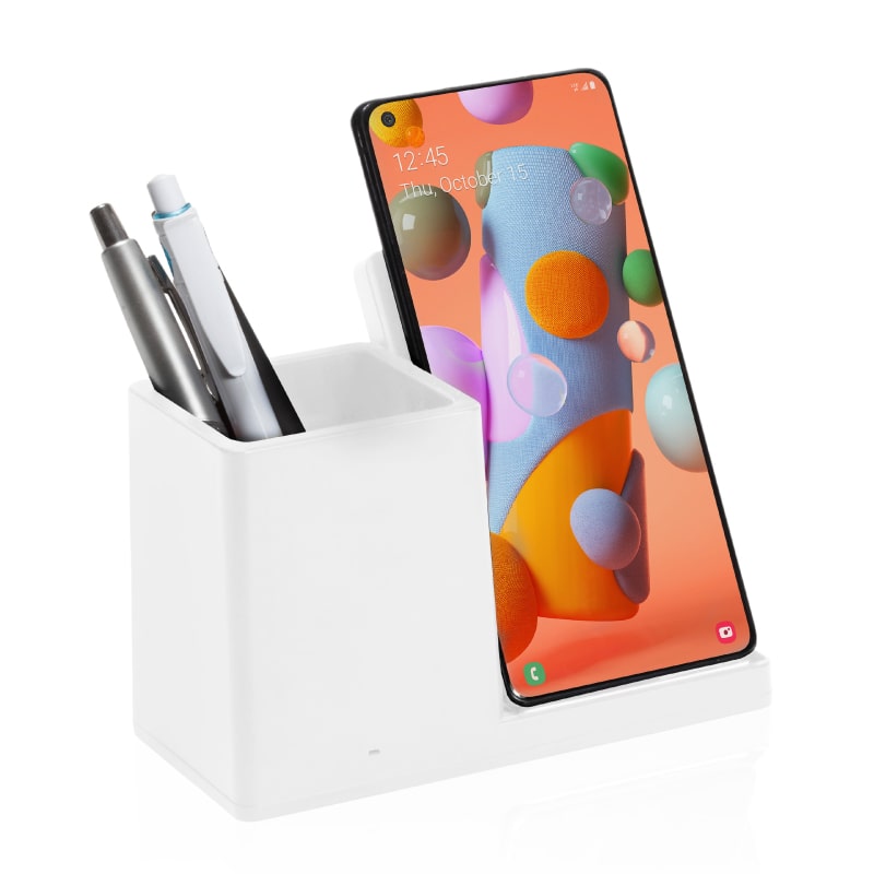 מעמד שולחני עם משטח הטענה  בלבן