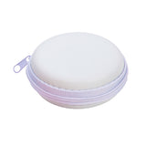 אוזניות בנרתיק קשיח לבן