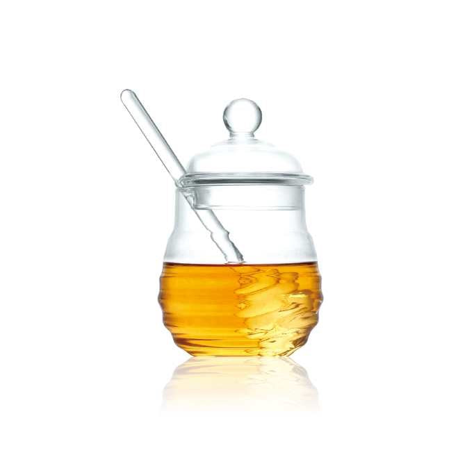 כלי דבש מזכוכית