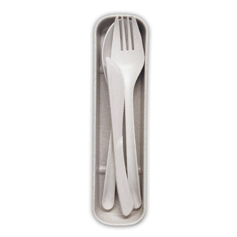 סכו"ם רב פעמי - באריזה עשוי חיטה