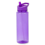 בקבוק עם קשית סגול