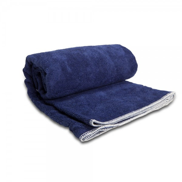 מגבת פנים כחולה